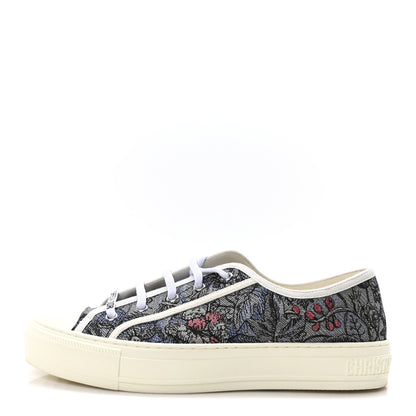 Christian Dior Canvas Embroidered Jardin Magique Walk'N'Dior Low Top Sneakers 40 Denim Multicolor 1 of 10