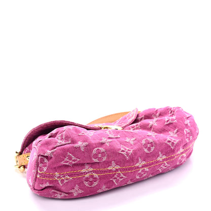 Louis Vuitton Monogram Denim Mini Pleaty Fuchsia 4 of 8