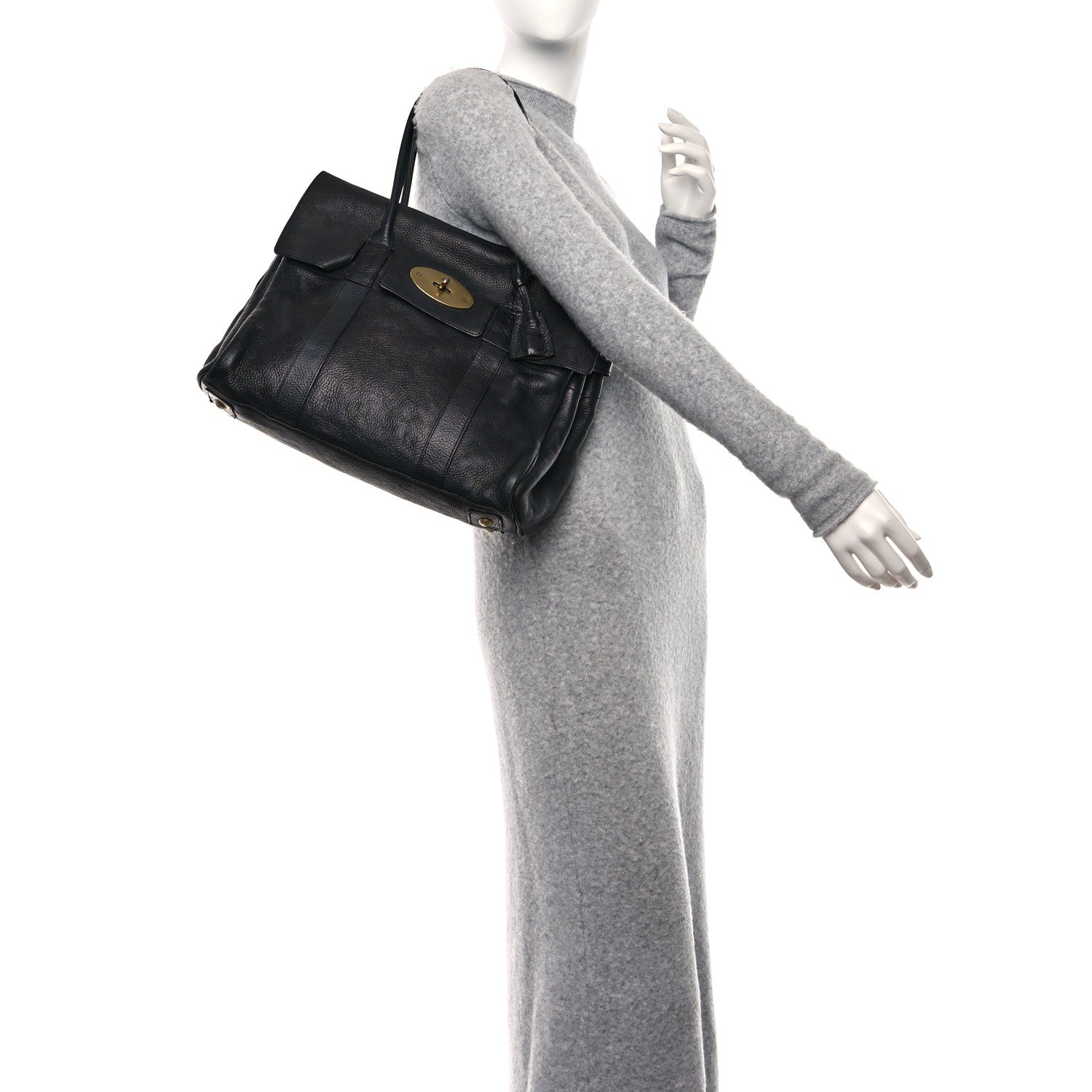 Mulberry Classic Grain Calfskin Bayswater Black 2 of 11
