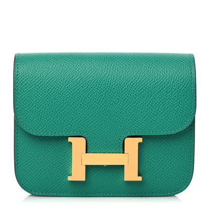 Hermes Epsom Constance Slim Wallet Vert Jade 1 of 9