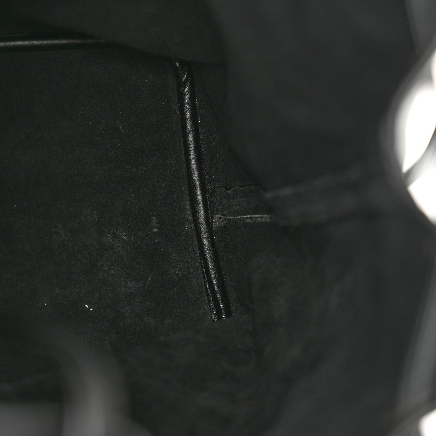 Saint Laurent Lambskin Medium Heart Studded Riva Bucket Bag Black 11 of 11