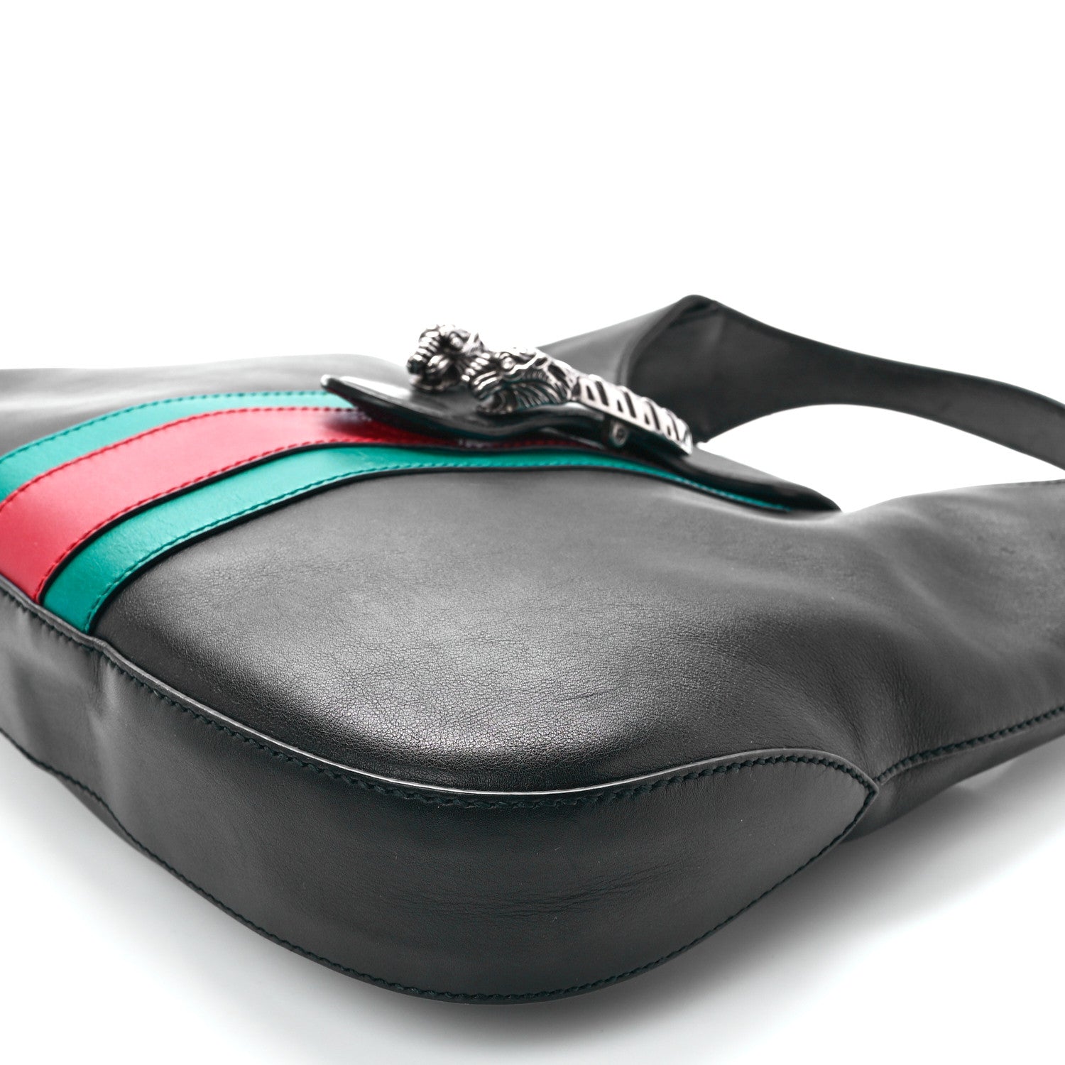 Gucci Calfskin Web Stripe Small Dionysus Hobo Black 12 of 12