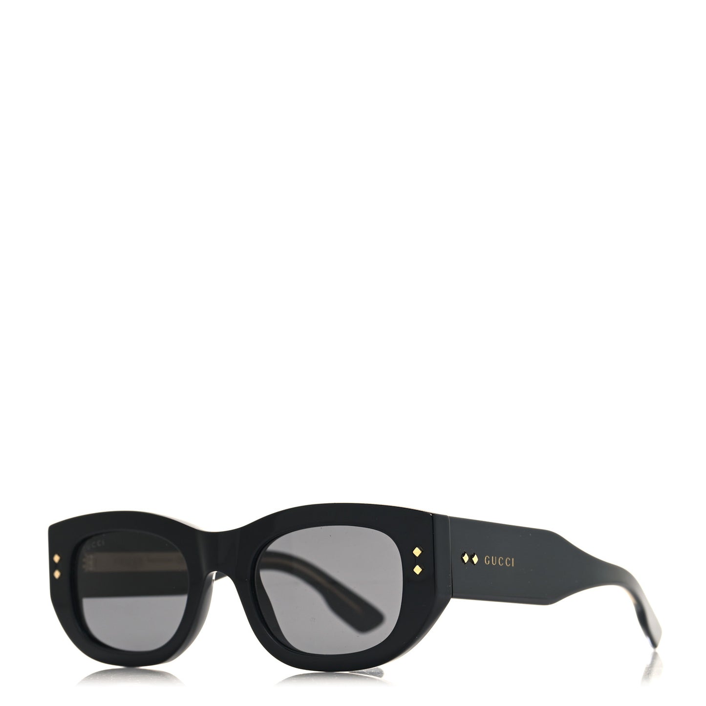 Acetate Rectangle Frame Sunglasses GG1215S Black