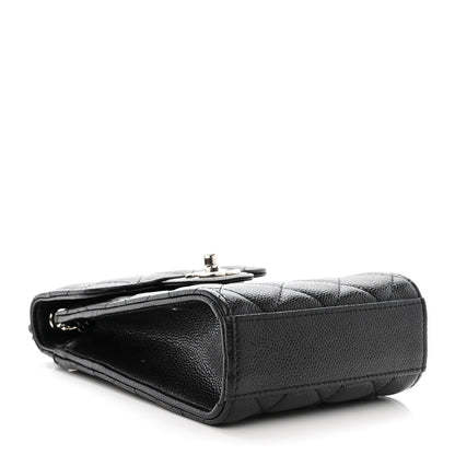 Chanel Caviar Quilted Classic Phone Holder Black 4 of 14
