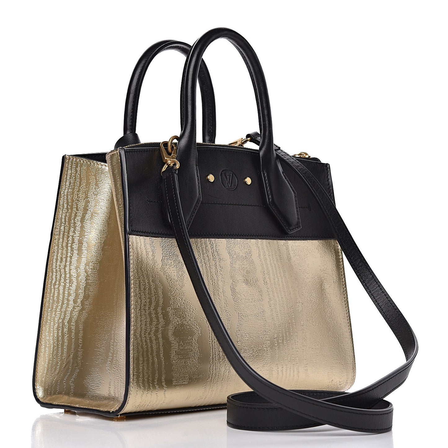 Calfskin Gravity City Steamer PM Gold
