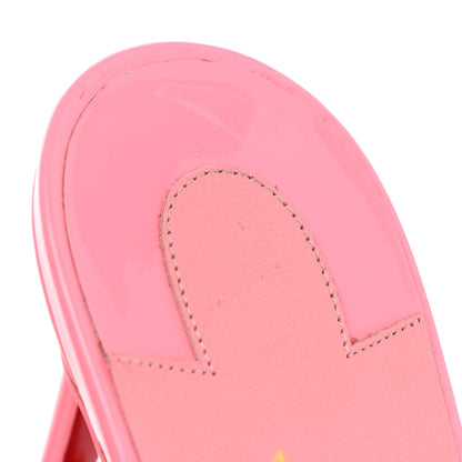 Christian Louboutin Patent PVC Just Nothing 85 Slide Sandals 36.5 Bubblegum 9 of 11