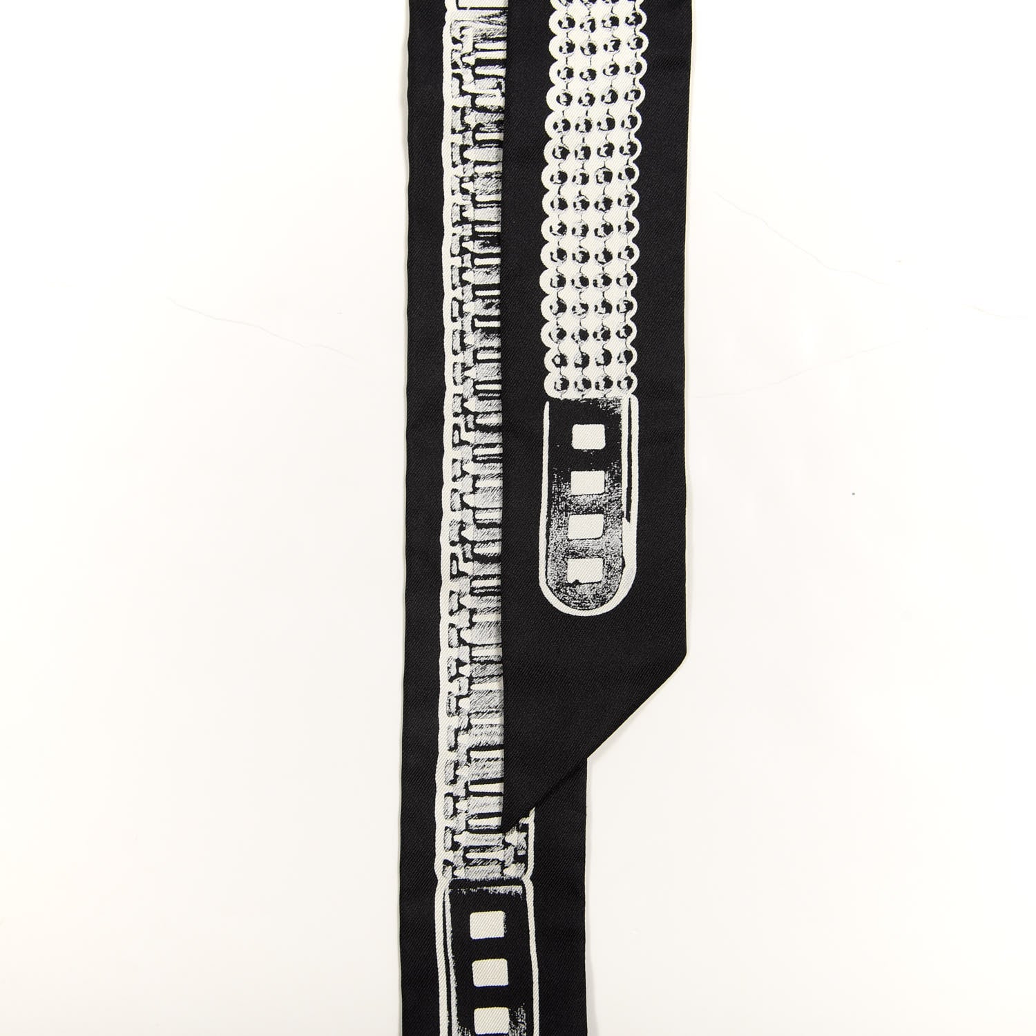 Hermes Silk Le Tresor De Medor Twilly Black White 2 of 4