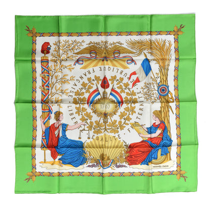 Hermes Silk Republique Francaise Liberte Egalite Fraternite 1789 Scarf 90 1 of 3