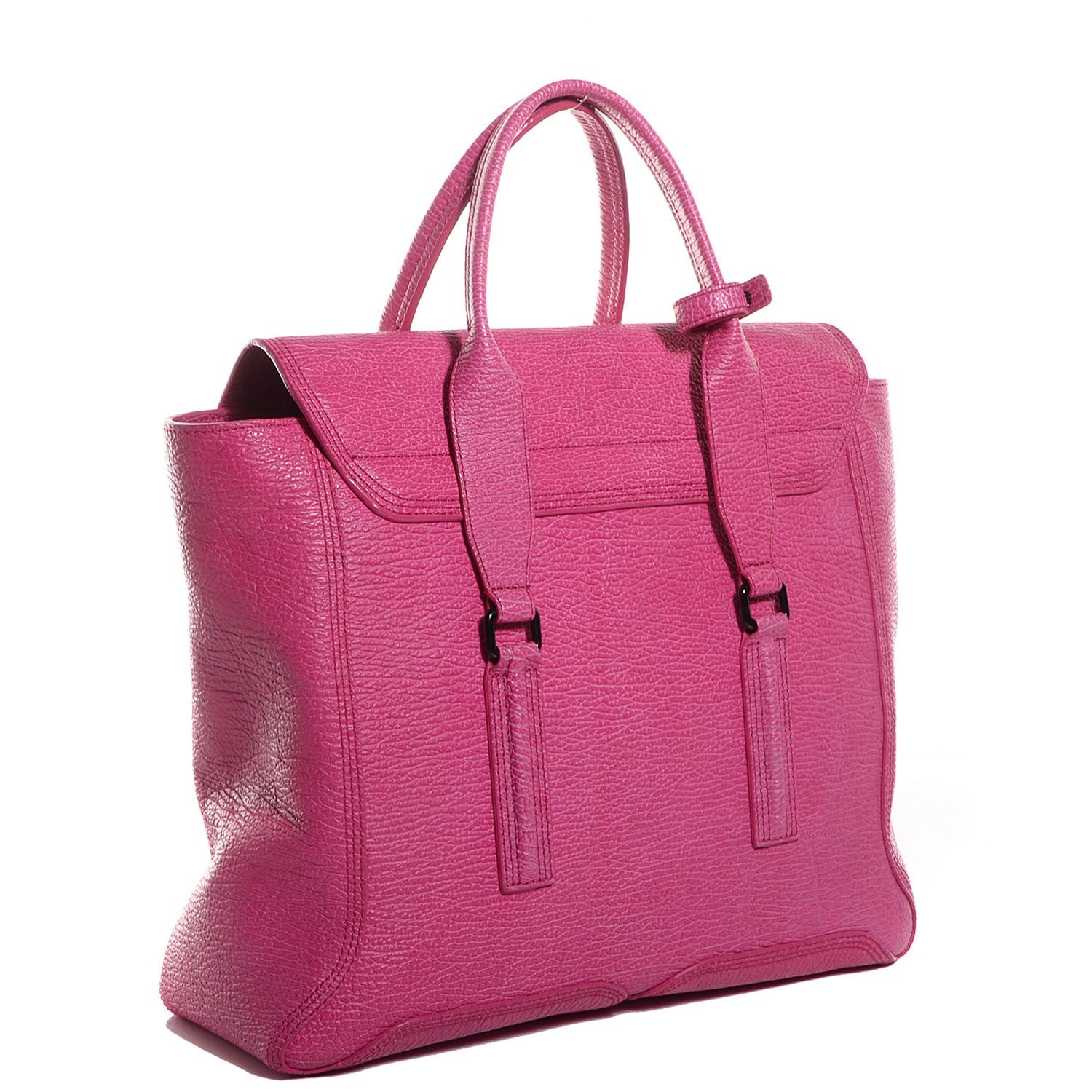 3.1 Phillip Lim 3.1 Leather Medium Pashli Satchel Fuchsia 3 of 9
