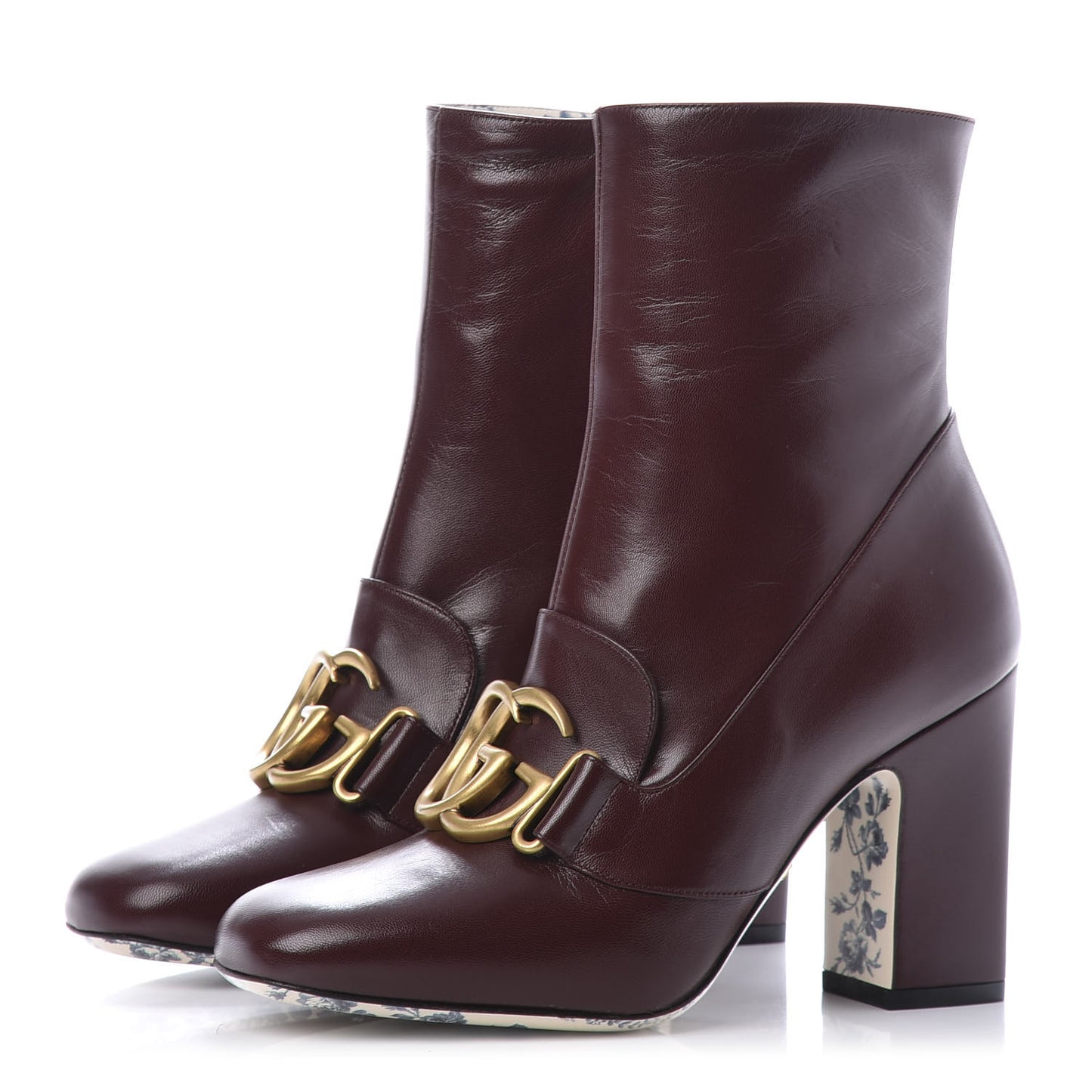 Malaga Kid GG Victoire 95mm Ankle Boots 36 Vintage Bordeaux