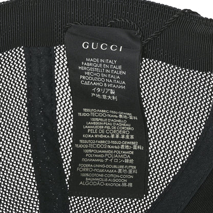 Gucci X SEGA Calfskin GUCCY Stars Baseball Hat L Black Gold 7 of 8