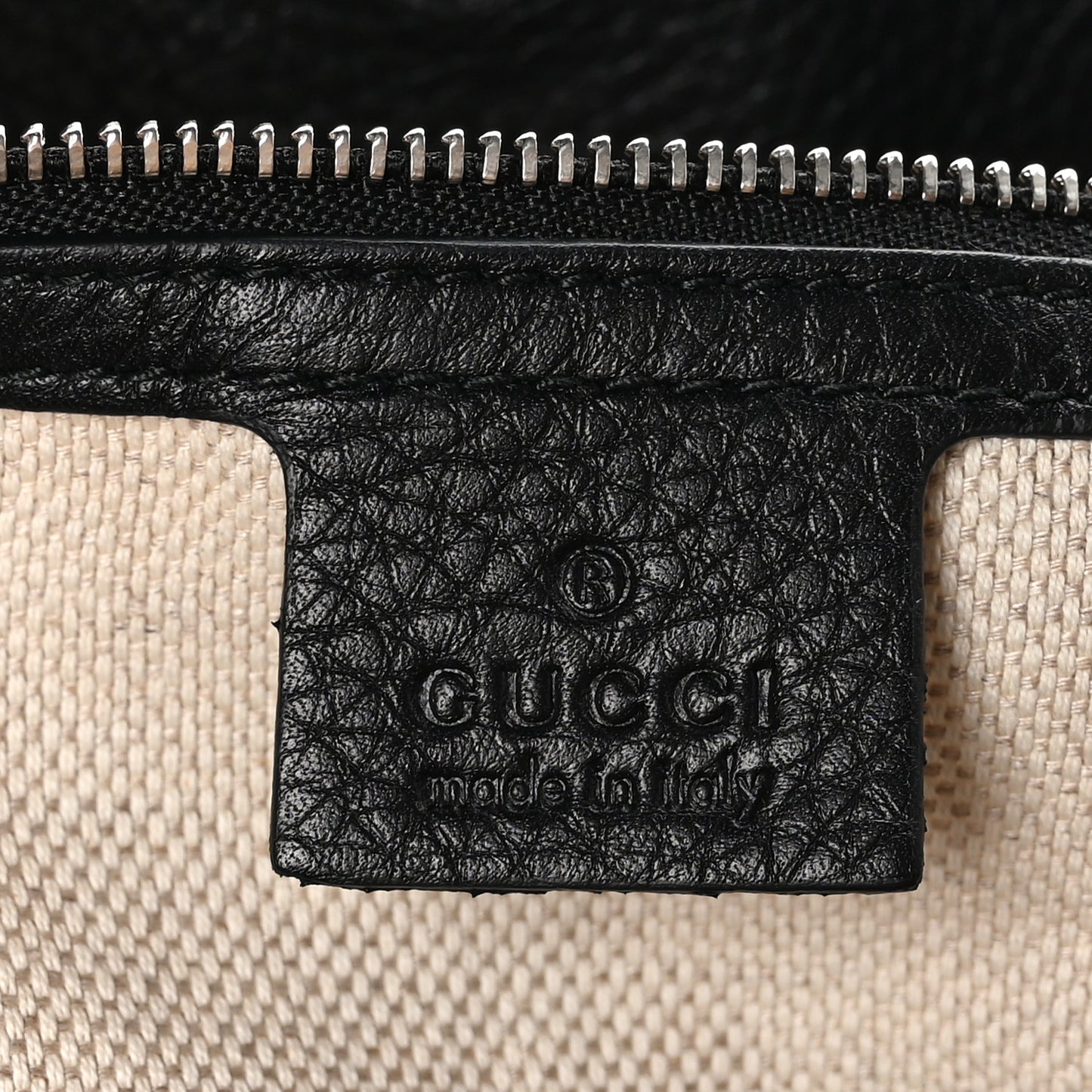 Pebbled Calfskin Studded Medium Soho Chain Shoulder Bag Black