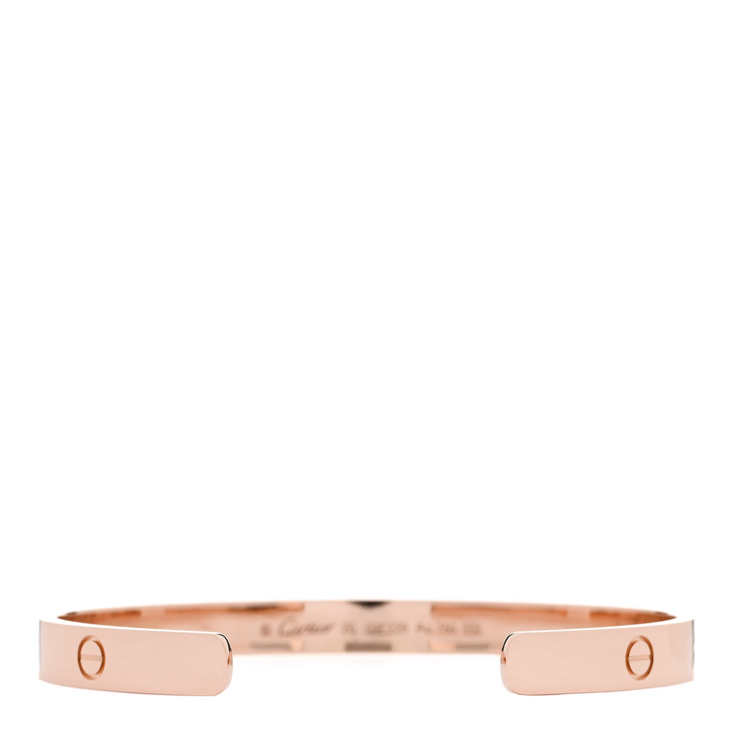 Cartier 18K Pink Gold LOVE Cuff Bracelet 20 2 of 4