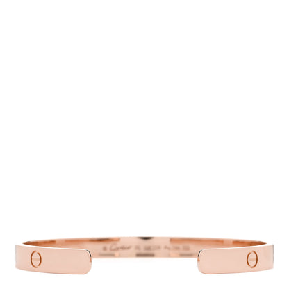 Cartier 18K Pink Gold LOVE Cuff Bracelet 20 2 of 4