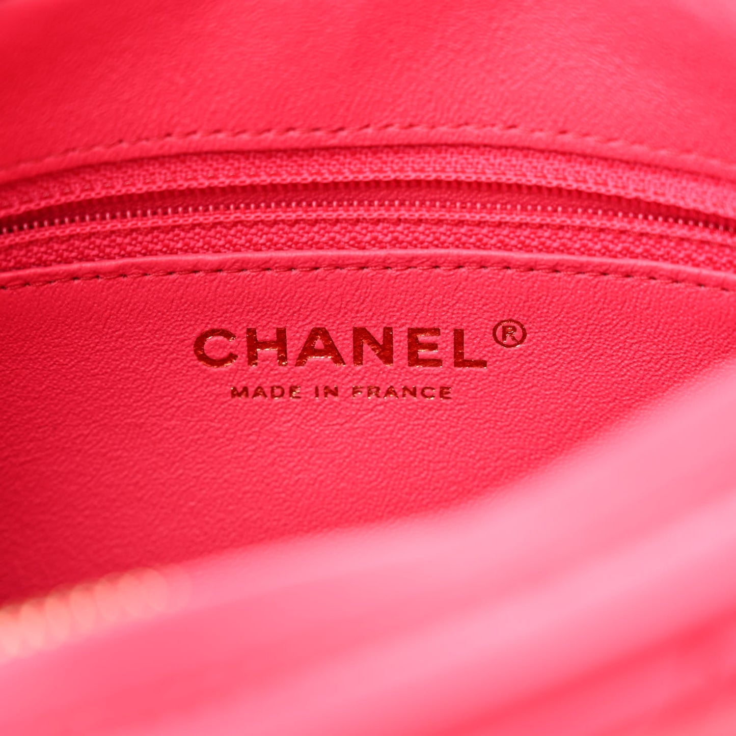 Lambskin Quilted Chain & Tassel Small Camera Case Fuchsia