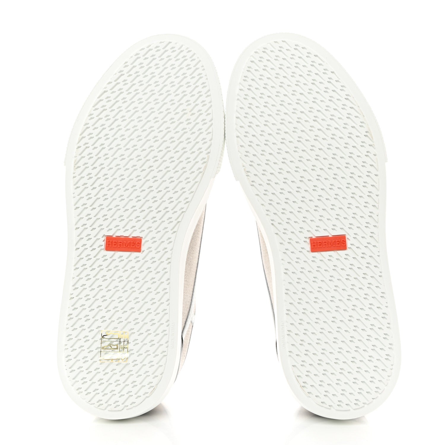 Hermes Canvas Calfskin Get Sneakers 38 Prunoir Blanc 5 of 8