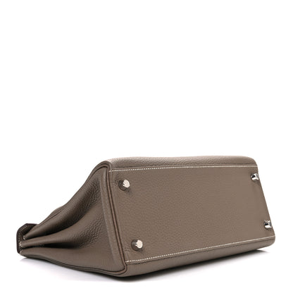 Hermes Togo Kelly Retourne 28 Etoupe 4 of 11