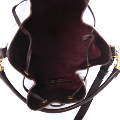 Saint Laurent Calfskin Large Emmanuelle Bucket Bag Burgundy 4 of 11