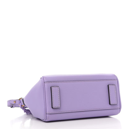 Versace Calfskin Medusa Small Top Handle Handbag Lilac 4 of 8