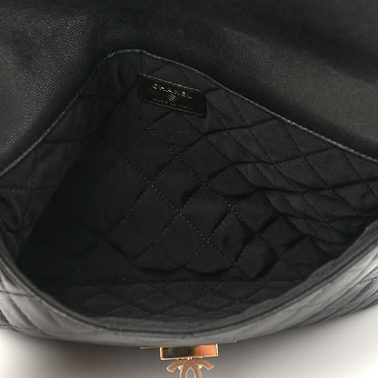 Chanel Caviar Quilted Medium Golden Class Pouch Black 5 of 7