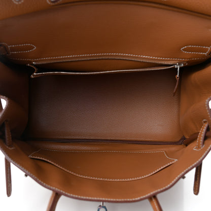 Hermes Taurillon Clemence Birkin 30 Gold 4 of 10