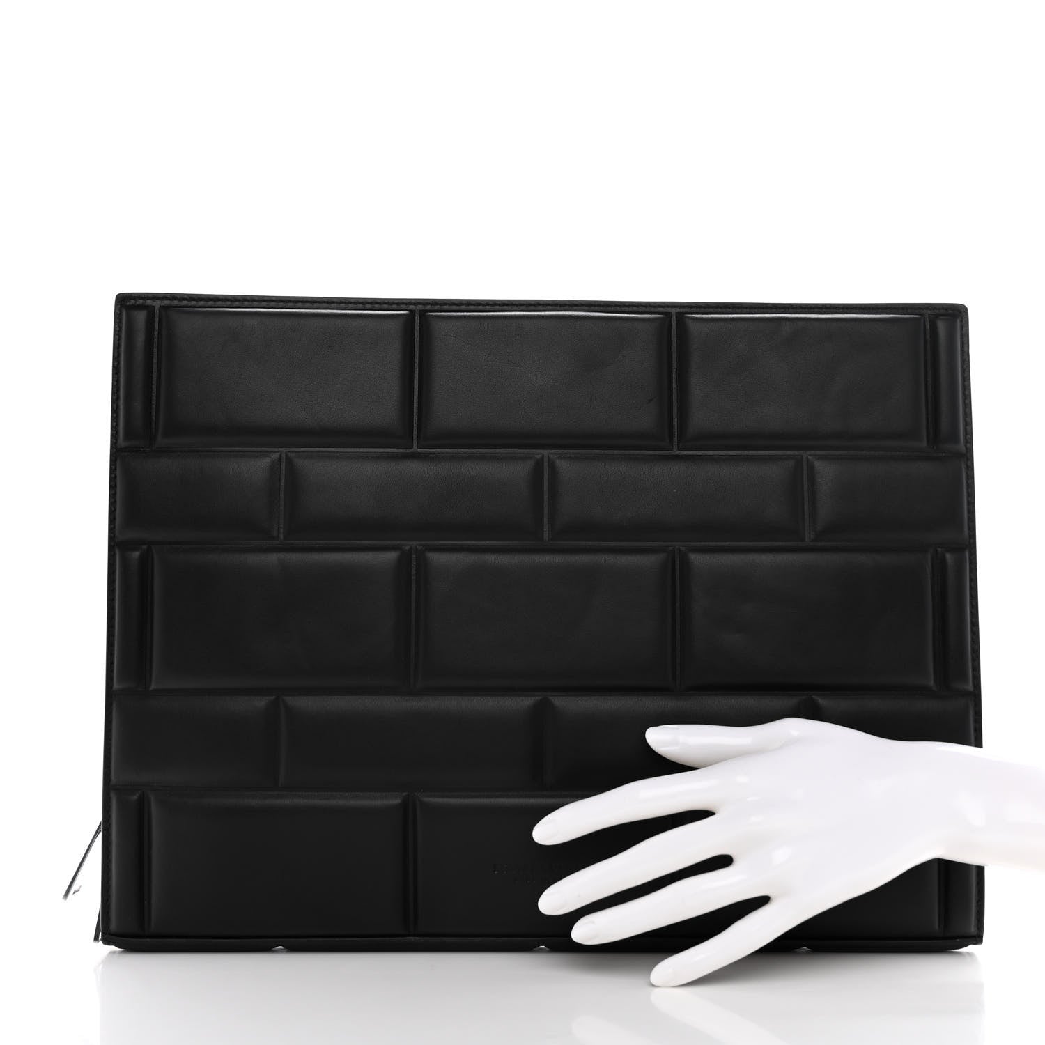 Bottega Veneta Embossed Nappa Laptop Case Black 2 of 6