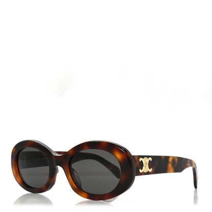 Celine Acetate Triomphe 01 Sunglasses CL 40194U Tortoise 1 of 7