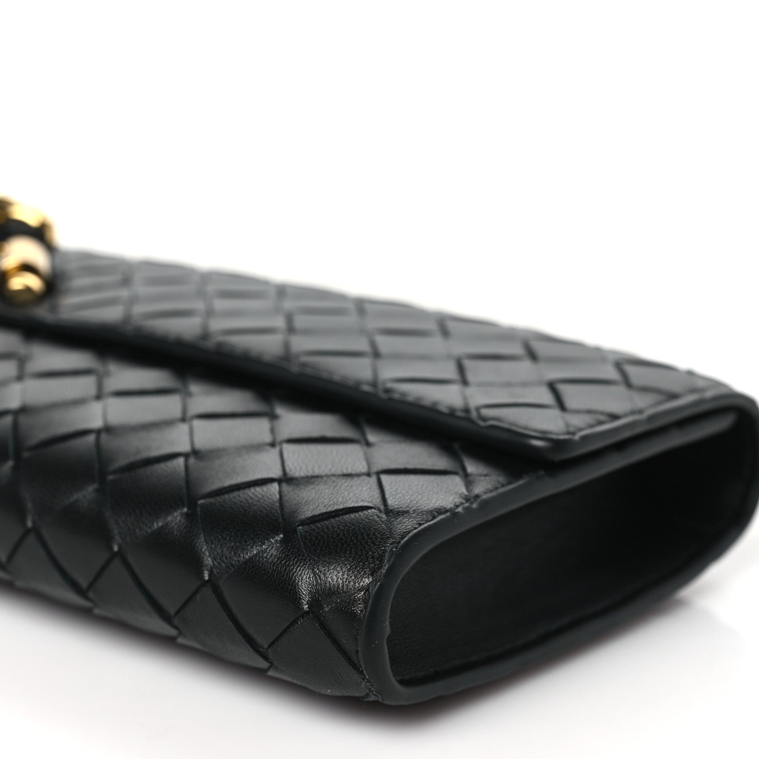 Bottega Veneta Nappa Intrecciato Long Andiamo Top Handle Clutch Black 9 of 9