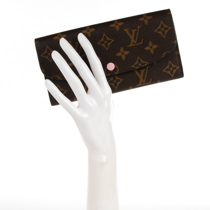 Louis Vuitton Monogram Emilie Wallet Rose Ballerine 2 of 7