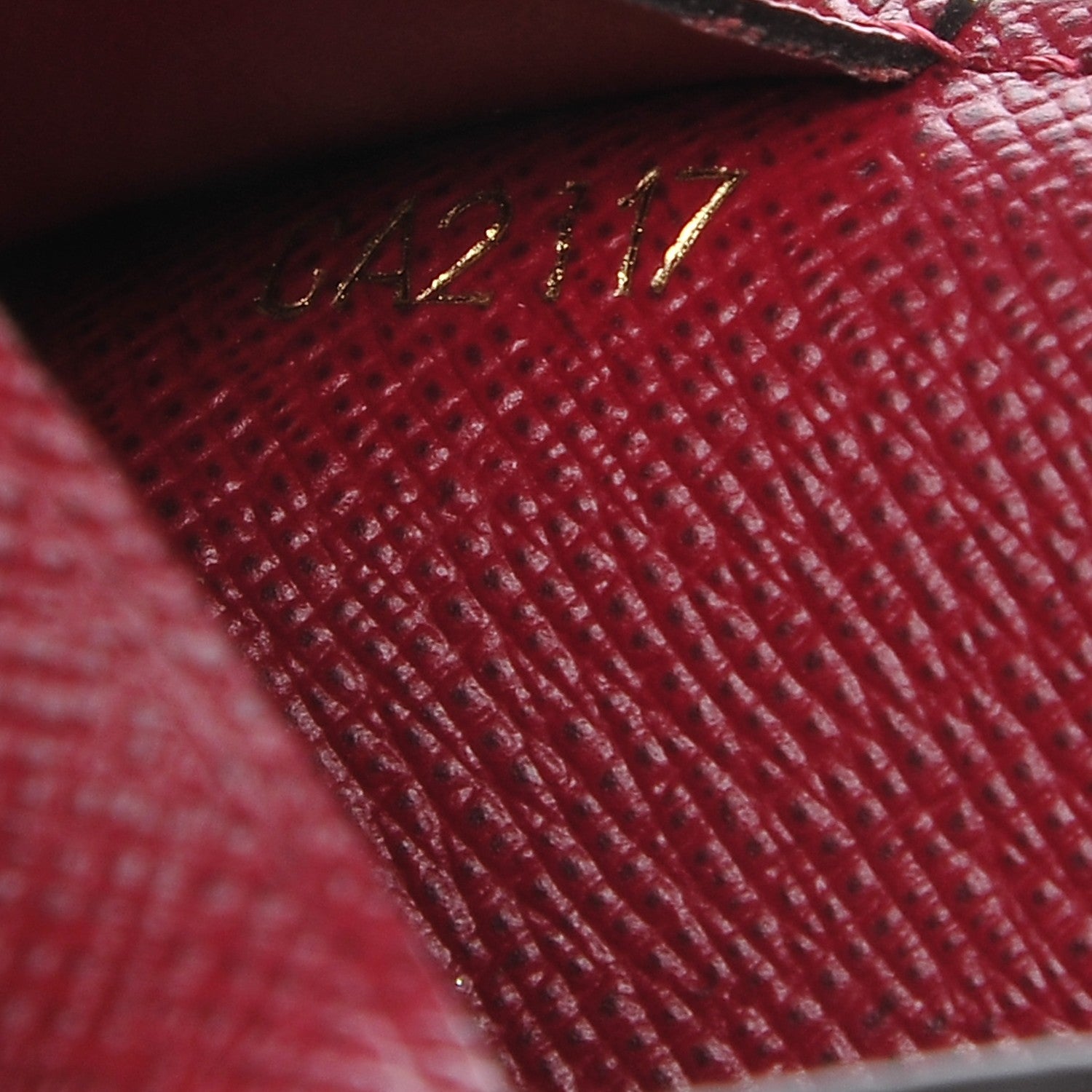 Louis Vuitton Calfskin Jeanne Wallet Insert Fuchsia 7 of 7