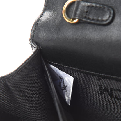 MCM Grained Calfskin Studded Crossbody Bag Black 7 of 15
