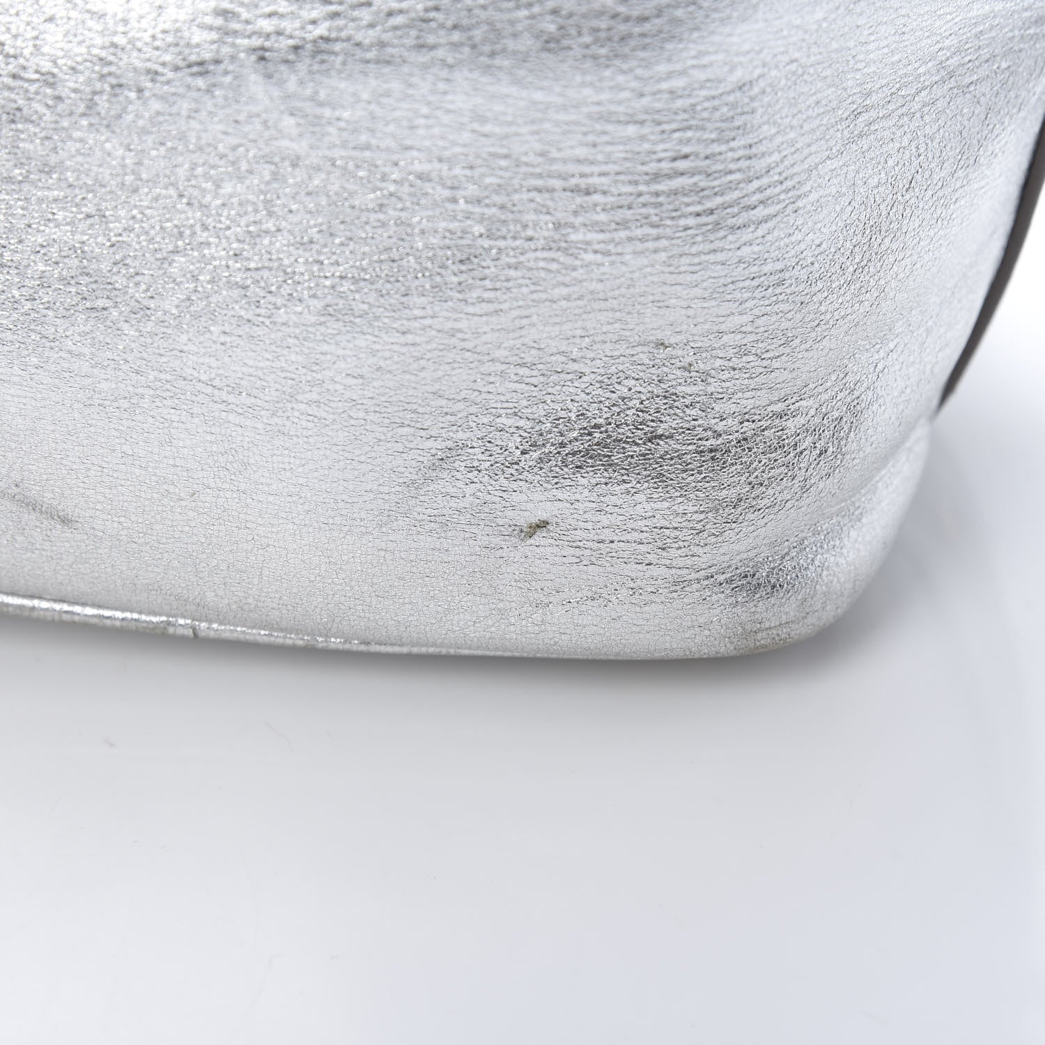 Saint Laurent Metallic Calfskin Small Emmanuelle Bucket Bag Silver 14 of 19