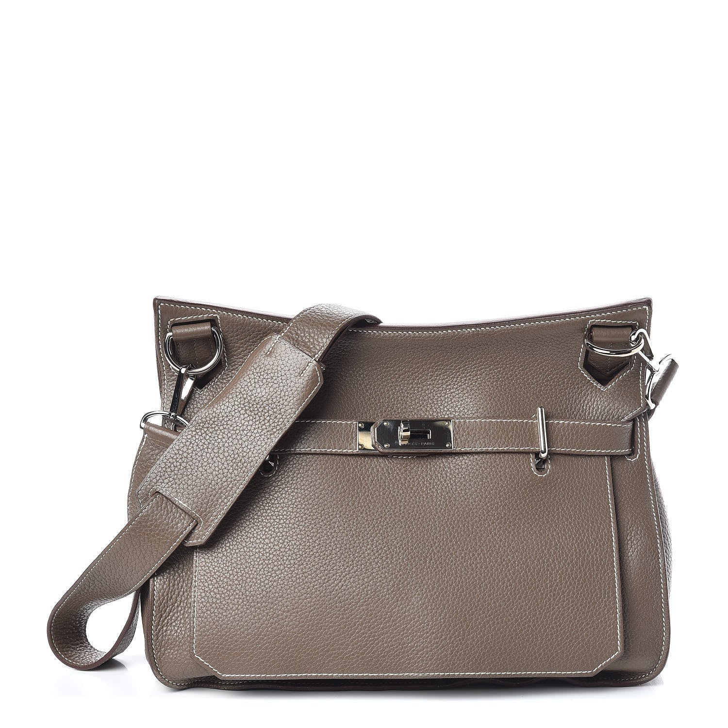 Hermes Taurillon Clemence Jypsiere 34 Etoupe 1 of 11