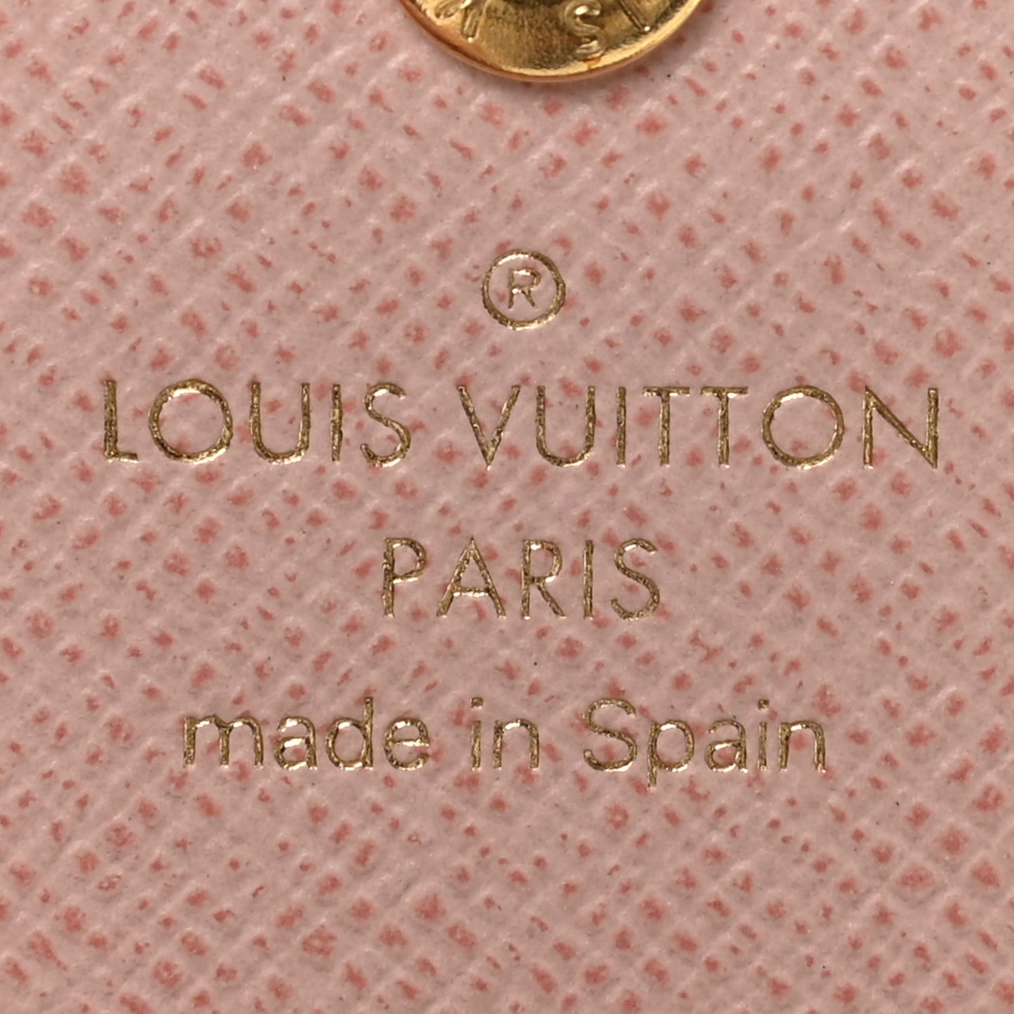 Damier Ebene Rosalie Coin Purse Rose Ballerine