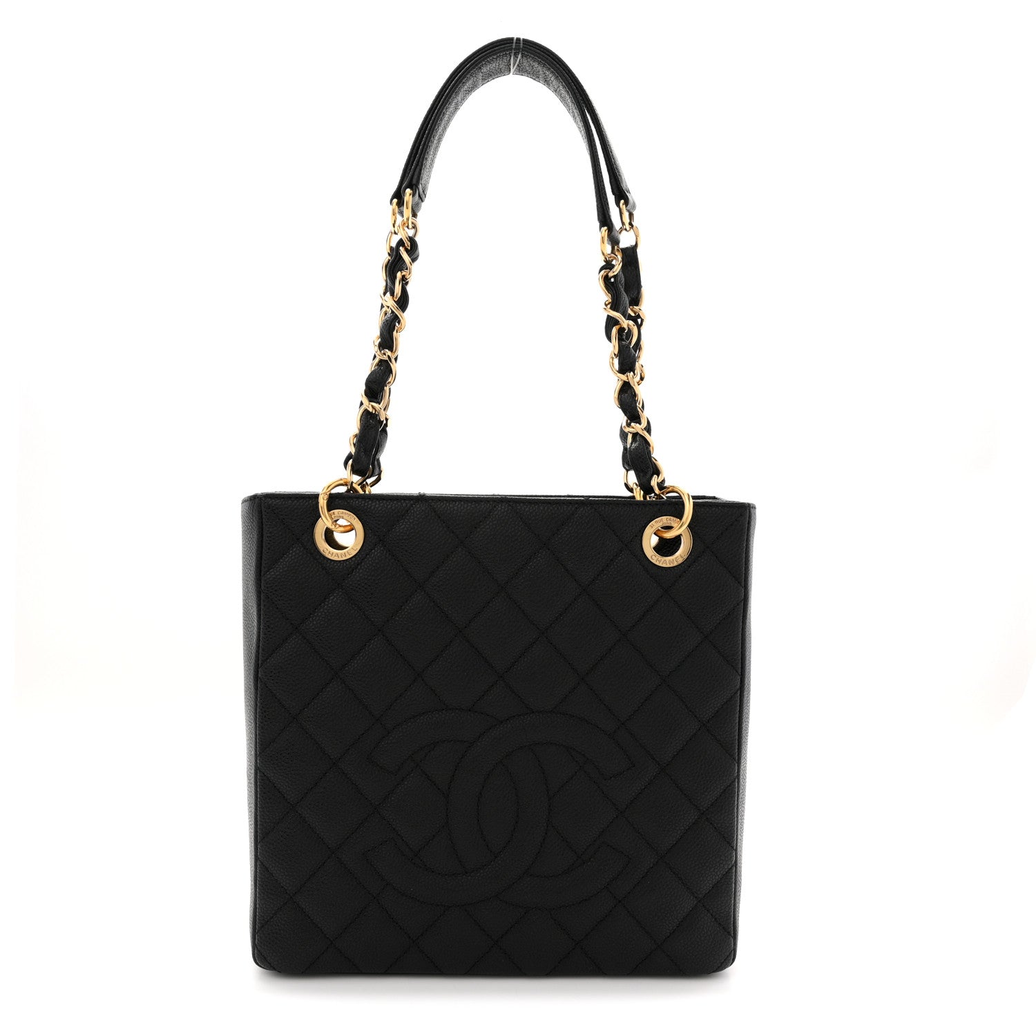 Chanel Caviar Quilted Petit Shopping Tote PST Black 1 of 11