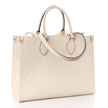 Louis Vuitton Empreinte Monogram Giant Onthego MM Creme 3 of 9