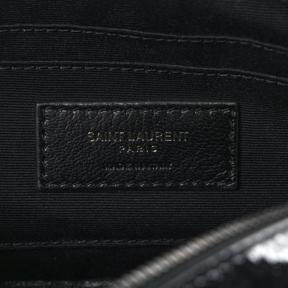 Saint Laurent Sequin Patent Monogram Blogger Bag Black 6 of 11