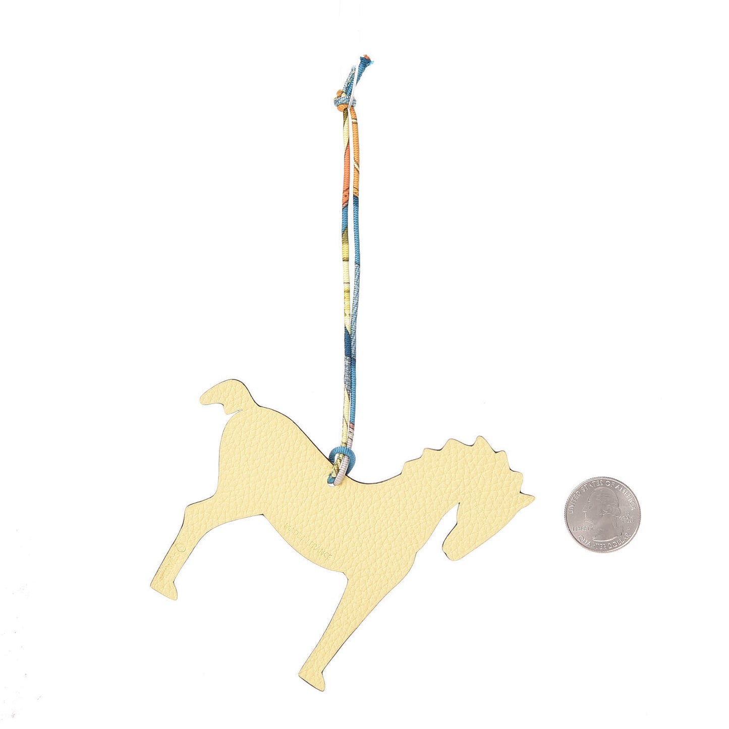 Epsom Togo Petit H Bag Charm Horse Poussin Bordeaux