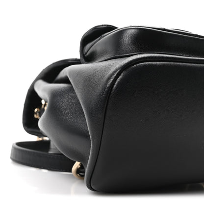 Chanel Lambskin Quilted Small Duma Drawstring Backpack Black 9 of 11
