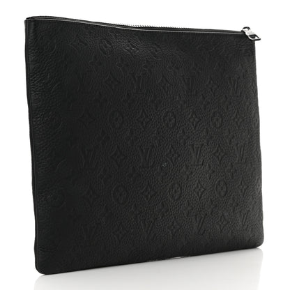 Louis Vuitton Taurillon Monogram Solar Ray A4 Pouch Black 3 of 12