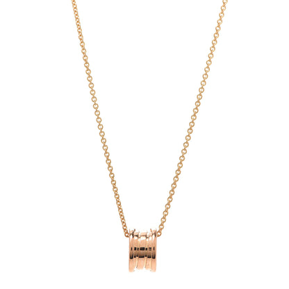Bulgari 18K Rose Gold B.Zero1 Pendant Necklace 1 of 5