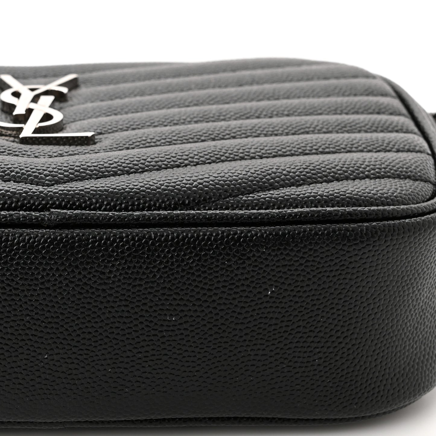 Grain De Poudre Matelasse Monogram Mini Lou Camera Bag Black