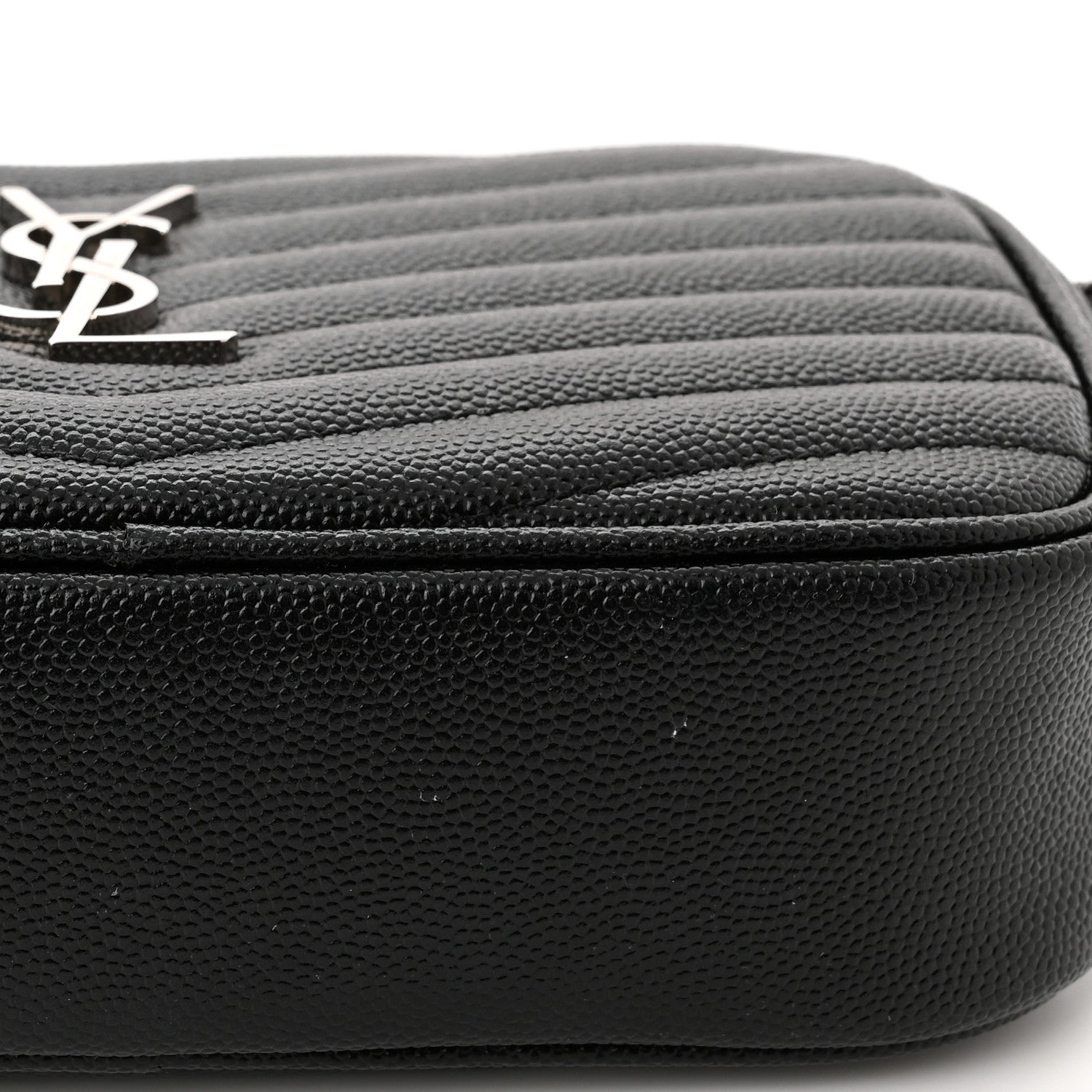 Saint Laurent Grain De Poudre Matelasse Monogram Mini Lou Camera Bag Black 11 of 11