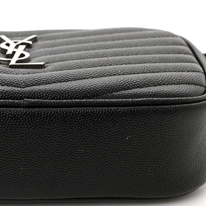 Saint Laurent Grain De Poudre Matelasse Monogram Mini Lou Camera Bag Black 11 of 11