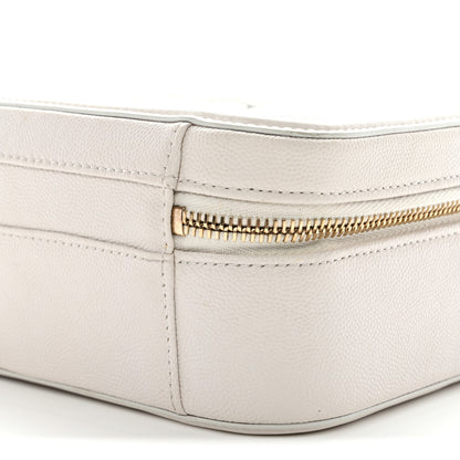 Chanel Caviar Quilted Medium CC Filigree Vanity Case White 11 of 11
