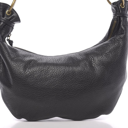 Miu Miu Vitello Daino Hobo Black 9 of 9