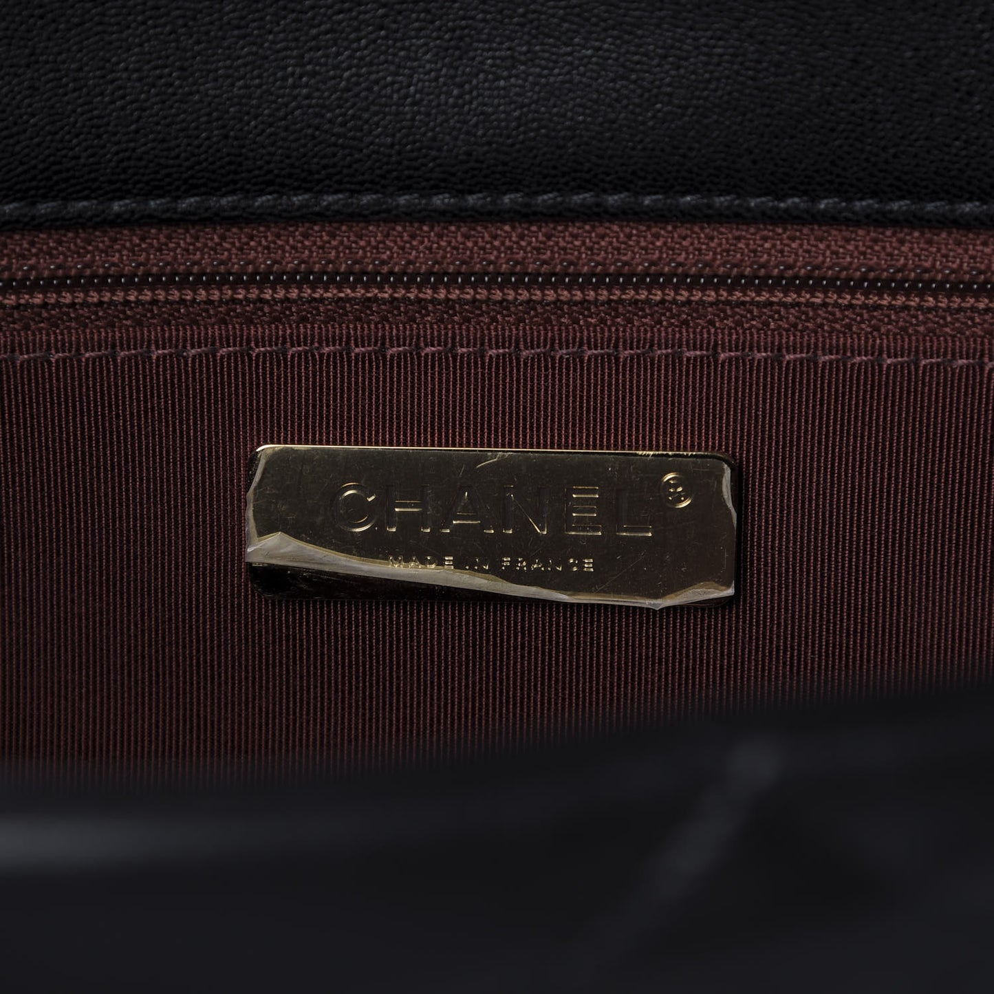 Goatskin Quilted Large 19 Flap Black