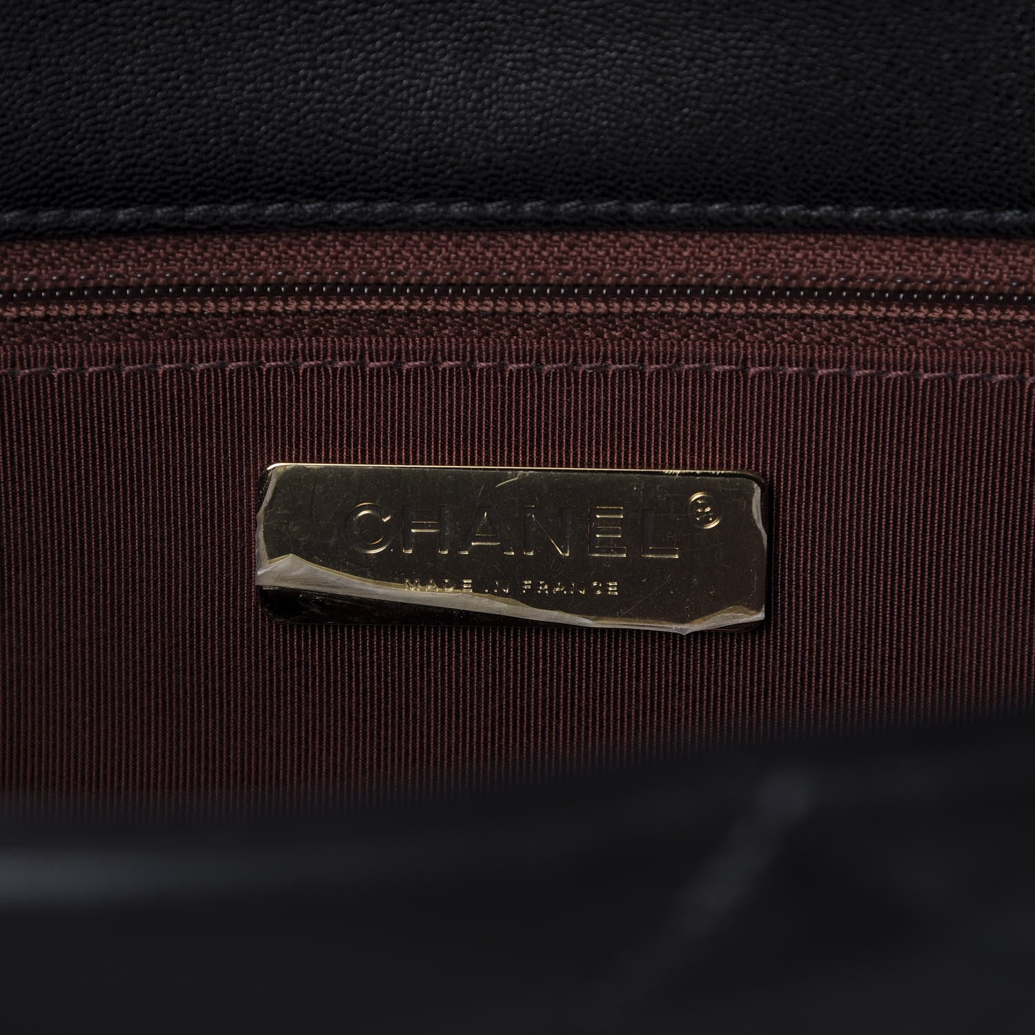 Chanel Goatskin Quilted Large 19 Flap Black 8 of 9