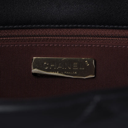 Chanel Goatskin Quilted Large 19 Flap Black 8 of 9