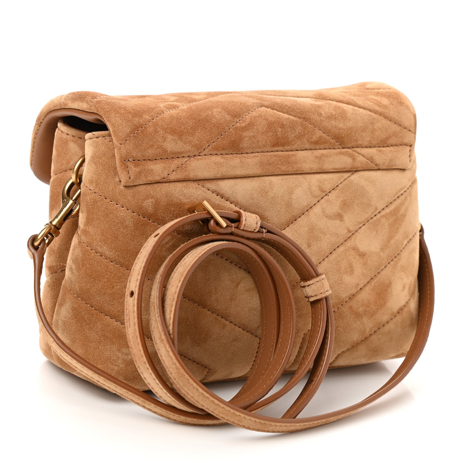 Saint Laurent Suede Toy Loulou Shoulder Bag Cinnamon 1 of 13
